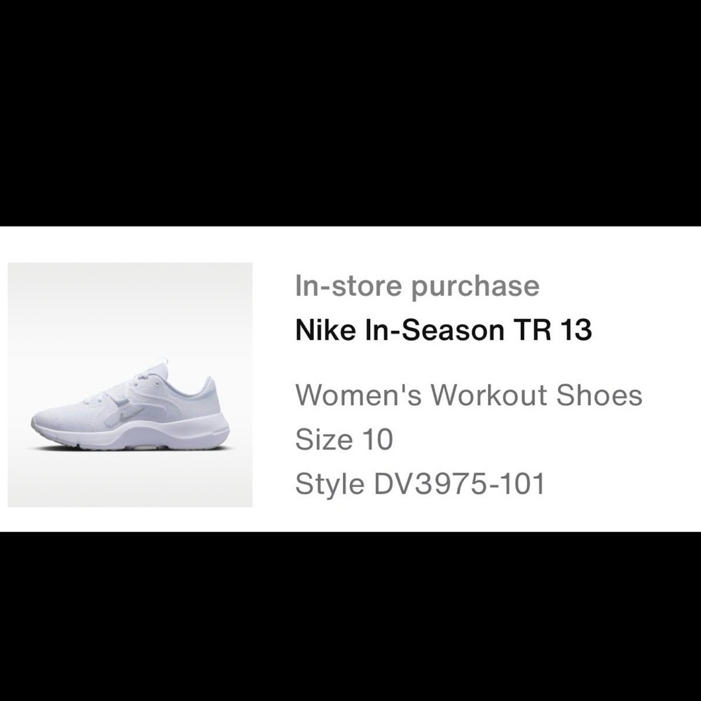 Nike In-Season TR 13 Women's Athletic Shoes - White